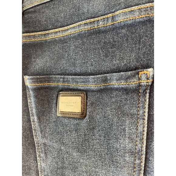 Monastery Couture Luxury Men’s Size 34 X 31 Skinny Jeans Button Fly - Picture 6 of 8